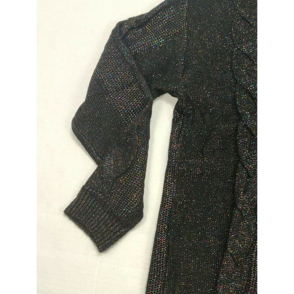 Charter Club Womens Sweater M Black Cowl Neck - Picture 5 of 13